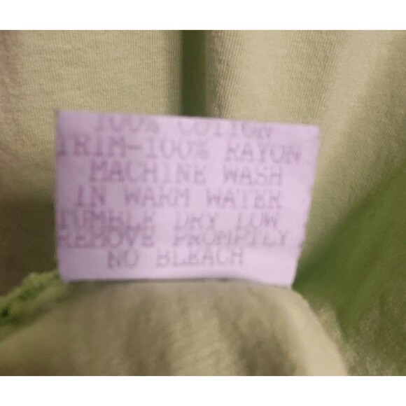 JOHNNY WAS 3x LIME GREEN short sleeve Polo Shirt - 100% cotton - Picture 5 of 5